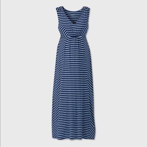 Striped tank maternity dress- Large